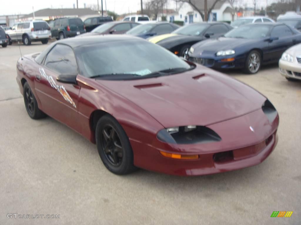 1993 Camaro Z28 Coupe - Dark Red Metallic / Gray photo #3