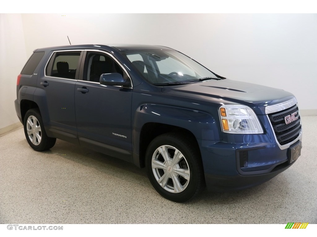 2017 Terrain SLE AWD - Slate Blue Metallic / Jet Black photo #1