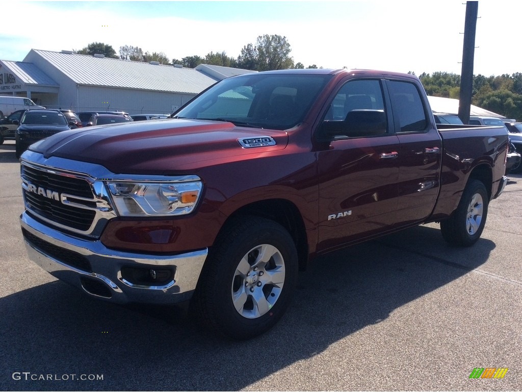 2020 1500 Big Horn Quad Cab 4x4 - Delmonico Red Pearl / Black/Diesel Gray photo #5