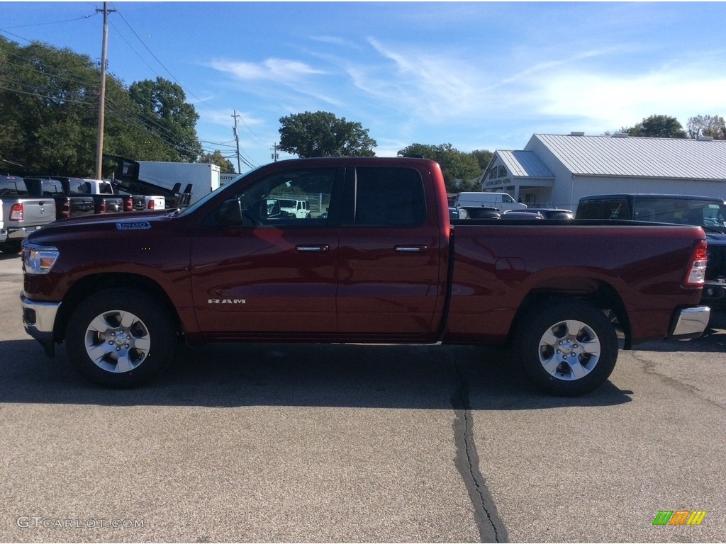 2020 1500 Big Horn Quad Cab 4x4 - Delmonico Red Pearl / Black/Diesel Gray photo #6