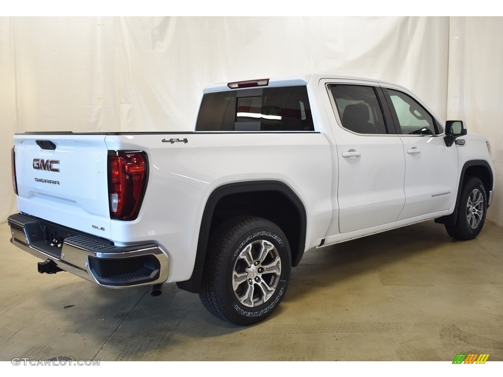 Summit White 2020 GMC Sierra 1500 SLE Crew Cab 4WD Exterior Photo #135577699