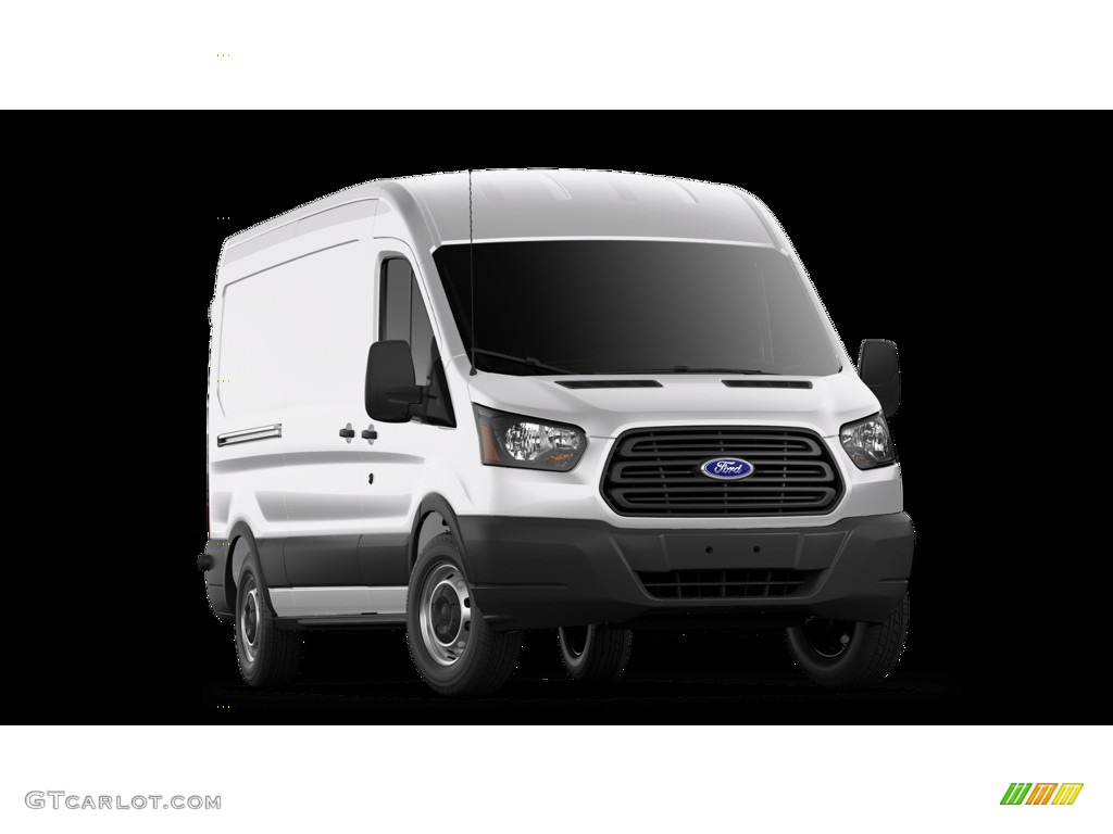 2019 Transit Van 250 MR Long - Oxford White / Charcoal black photo #4