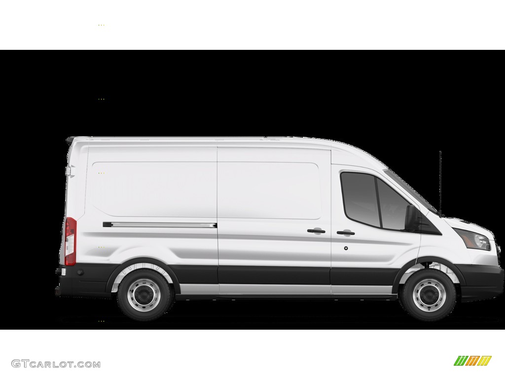 2019 Transit Van 250 MR Long - Oxford White / Charcoal black photo #5