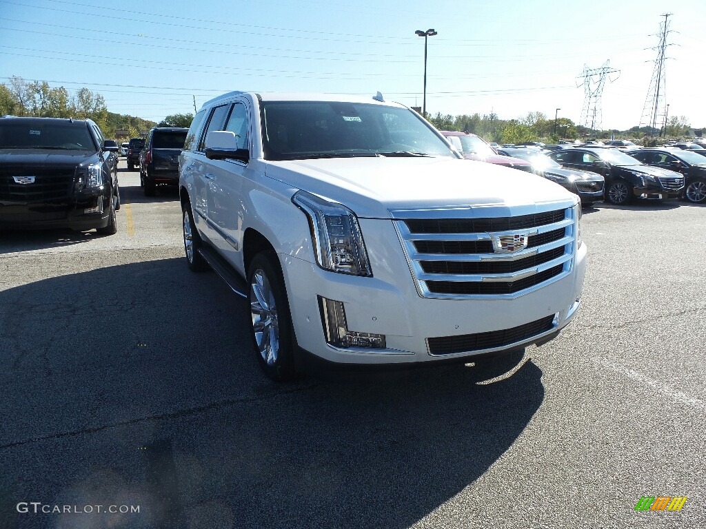 Crystal White Tricoat 2020 Cadillac Escalade Luxury 4WD Exterior Photo #135580807