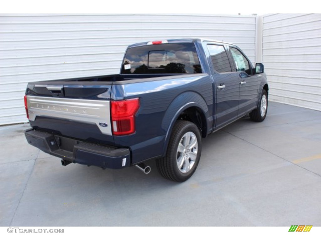 2019 F150 Platinum SuperCrew - Blue Jeans / Black photo #8