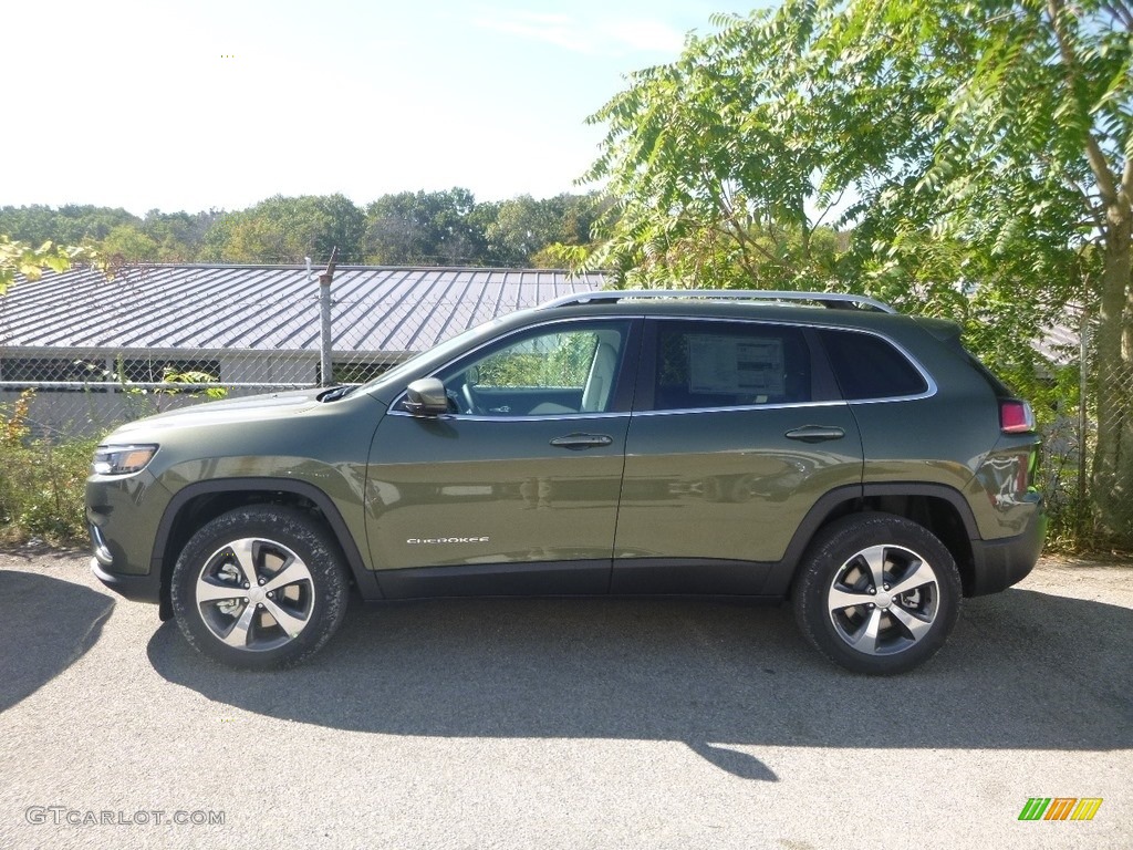 Olive Green Pearl 2020 Jeep Cherokee Limited 4x4 Exterior Photo #135587290
