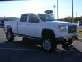 2008 Summit White GMC Sierra 2500HD SLT Z71 Crew Cab 4x4  photo #4