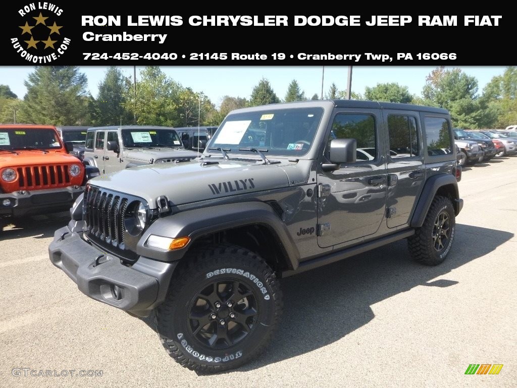2020 Wrangler Unlimited Willys 4x4 - Sting-Gray / Black photo #1