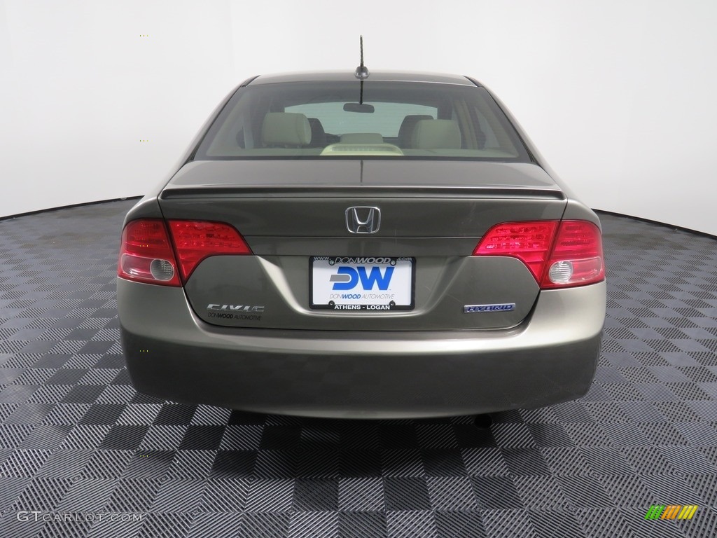 2008 Civic Hybrid Sedan - Borrego Beige Metallic / Gray photo #12