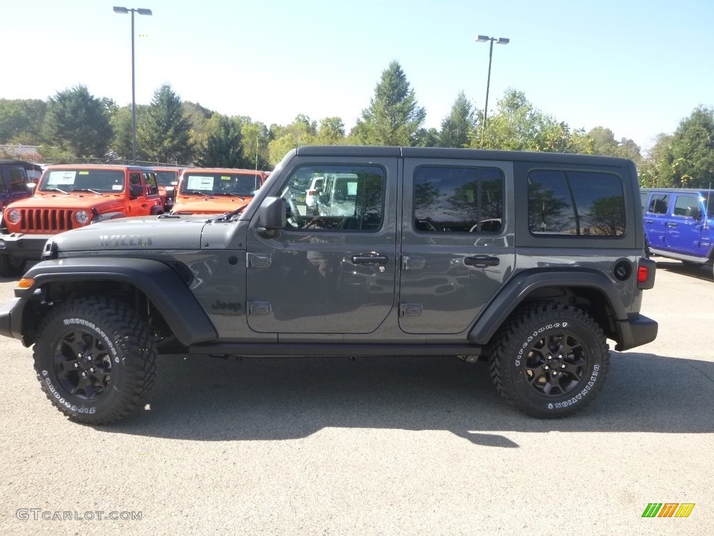 2020 Wrangler Unlimited Willys 4x4 - Sting-Gray / Black photo #2