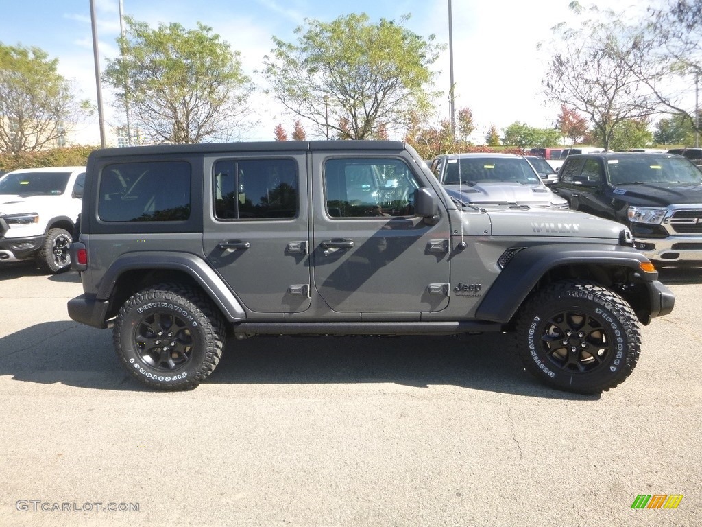 2020 Wrangler Unlimited Willys 4x4 - Sting-Gray / Black photo #6