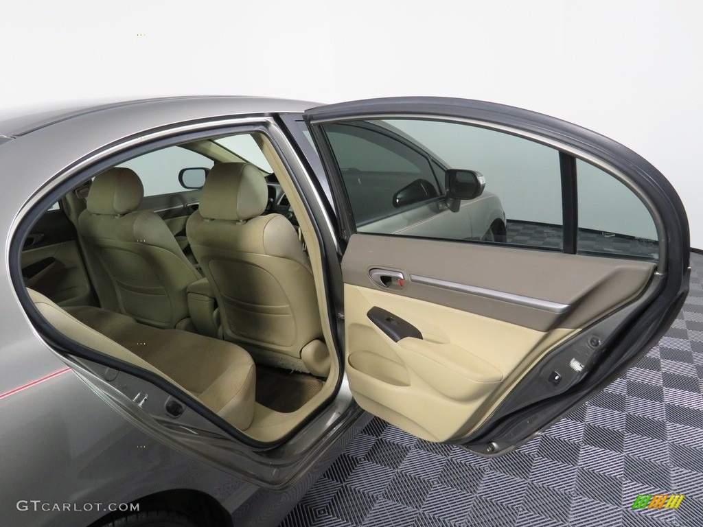2008 Civic Hybrid Sedan - Borrego Beige Metallic / Gray photo #34