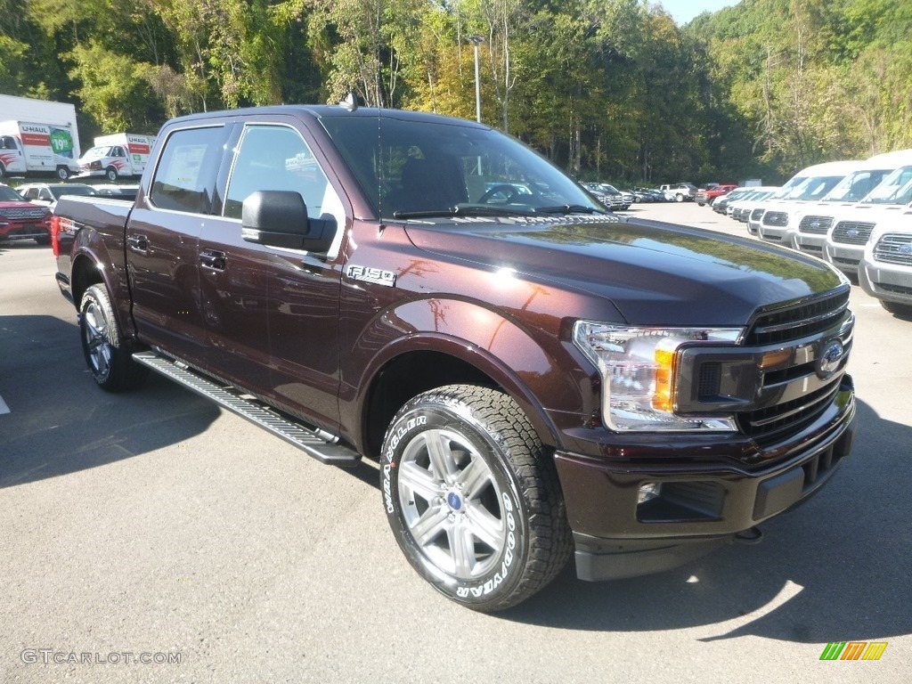 2019 F150 XLT SuperCrew 4x4 - Magma Red / Black photo #2