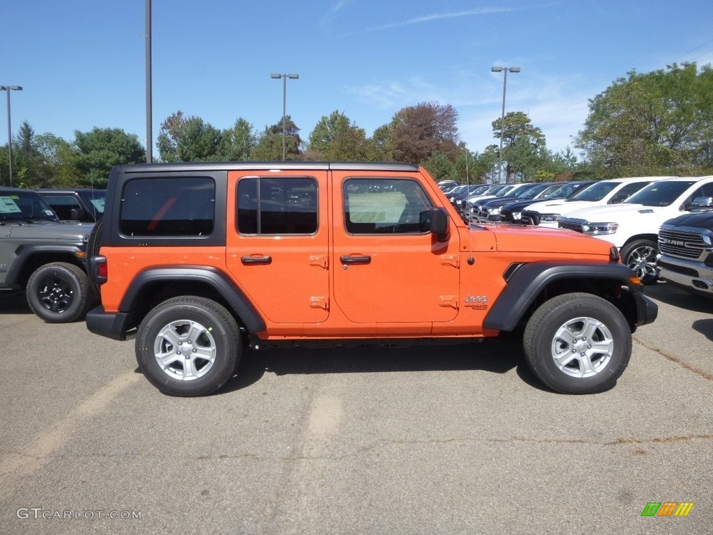 2020 Wrangler Unlimited Sport 4x4 - Punkn Metallic / Black photo #6