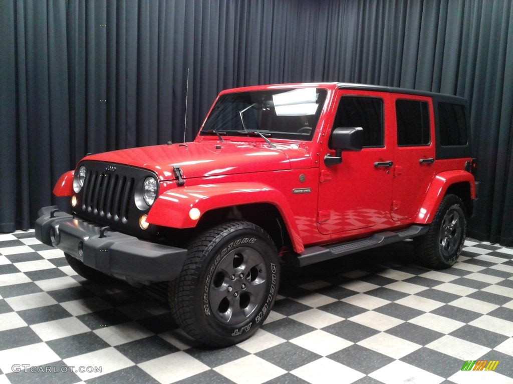 2017 Wrangler Unlimited Freedom Edition 4x4 - Firecracker Red / Black photo #2