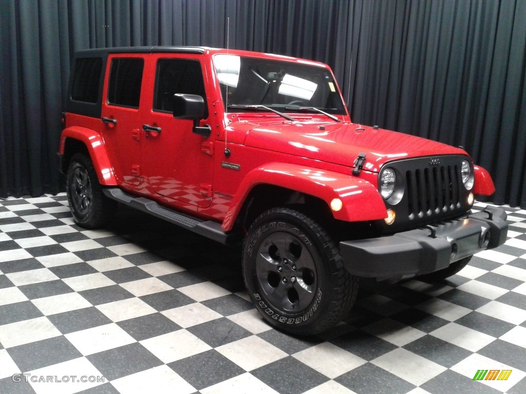 2017 Wrangler Unlimited Freedom Edition 4x4 - Firecracker Red / Black photo #4