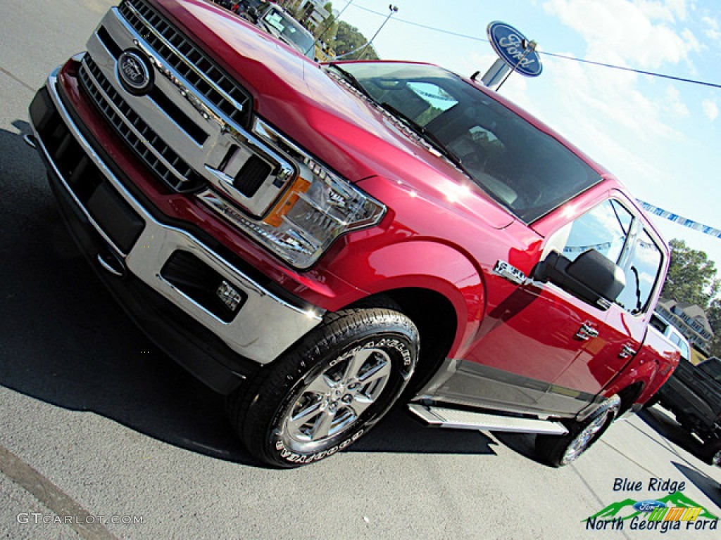 2019 F150 XLT SuperCrew 4x4 - Ruby Red / Earth Gray photo #32