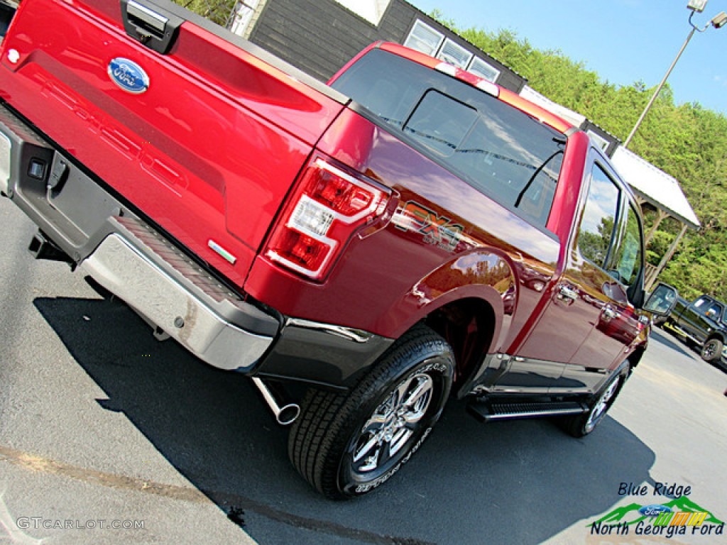 2019 F150 XLT SuperCrew 4x4 - Ruby Red / Earth Gray photo #34