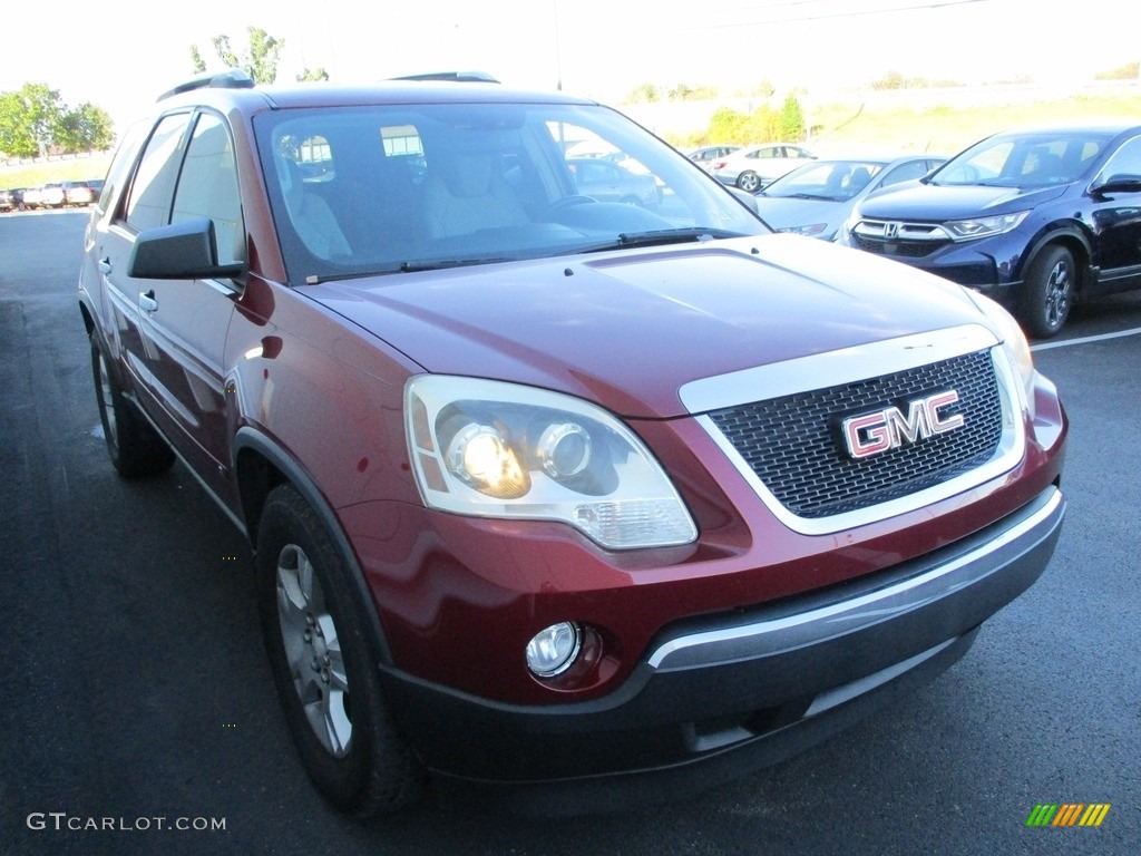 2009 Acadia SLE AWD - Red Jewel / Light Titanium photo #6