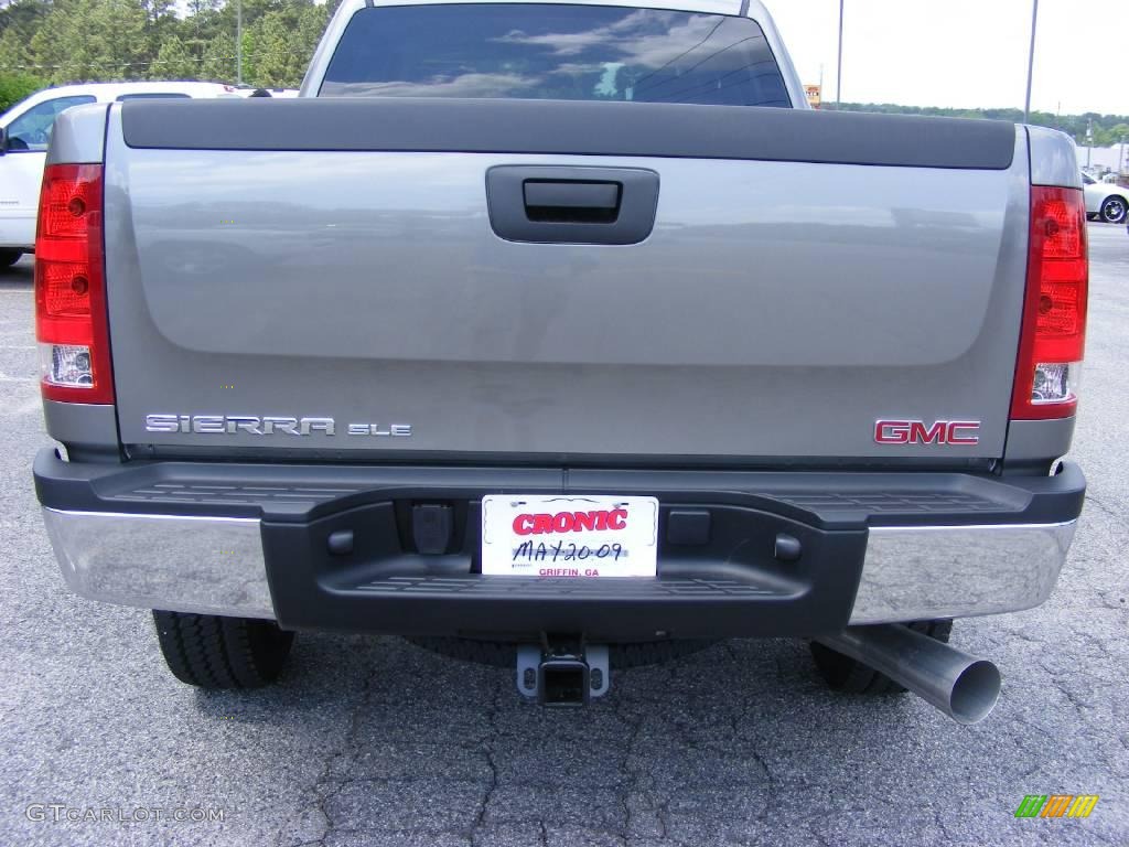 2009 Sierra 2500HD SLE Crew Cab 4x4 - Steel Gray Metallic / Dark Titanium/Light Titanium photo #7