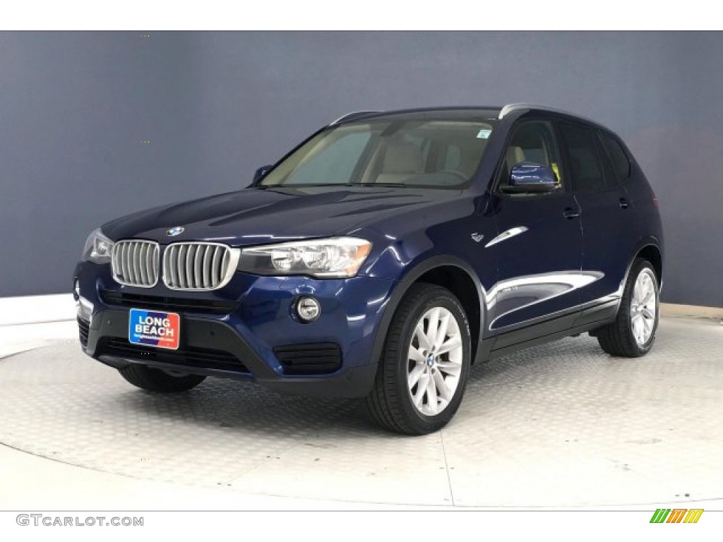 2016 X3 xDrive28i - Deep Sea Blue Metallic / Sand Beige photo #12