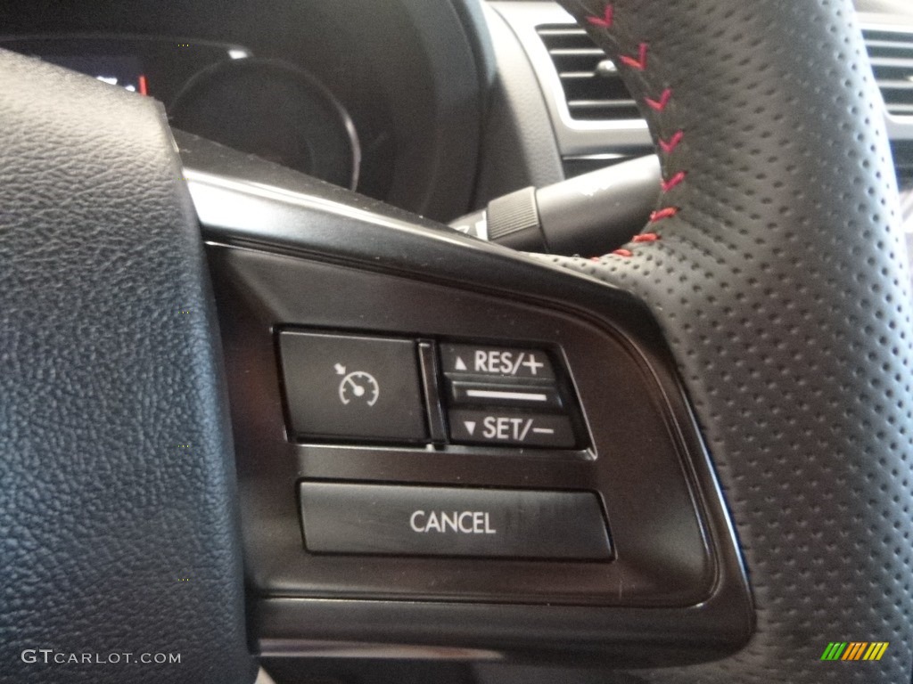 2019 Subaru WRX STI Recaro Black Ultrasuede/Carbon Black Steering Wheel Photo #135596442