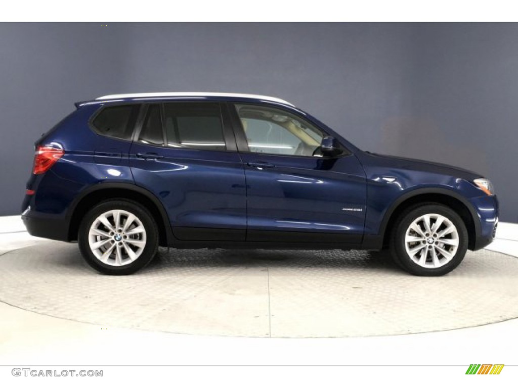 2016 X3 xDrive28i - Deep Sea Blue Metallic / Sand Beige photo #30