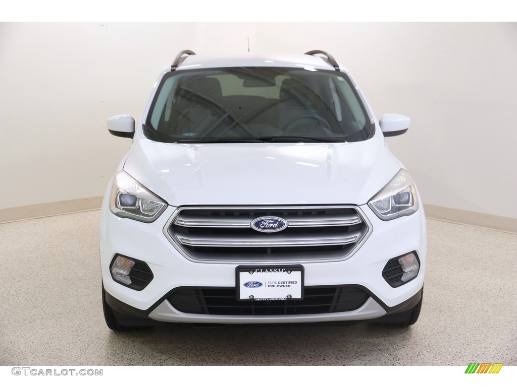 2017 Escape SE 4WD - Oxford White / Charcoal Black photo #2