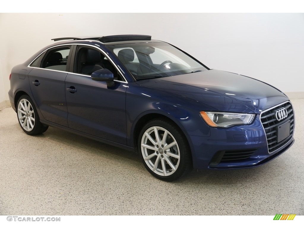 2015 A3 1.8 Premium Plus - Scuba Blue Metallic / Black photo #1