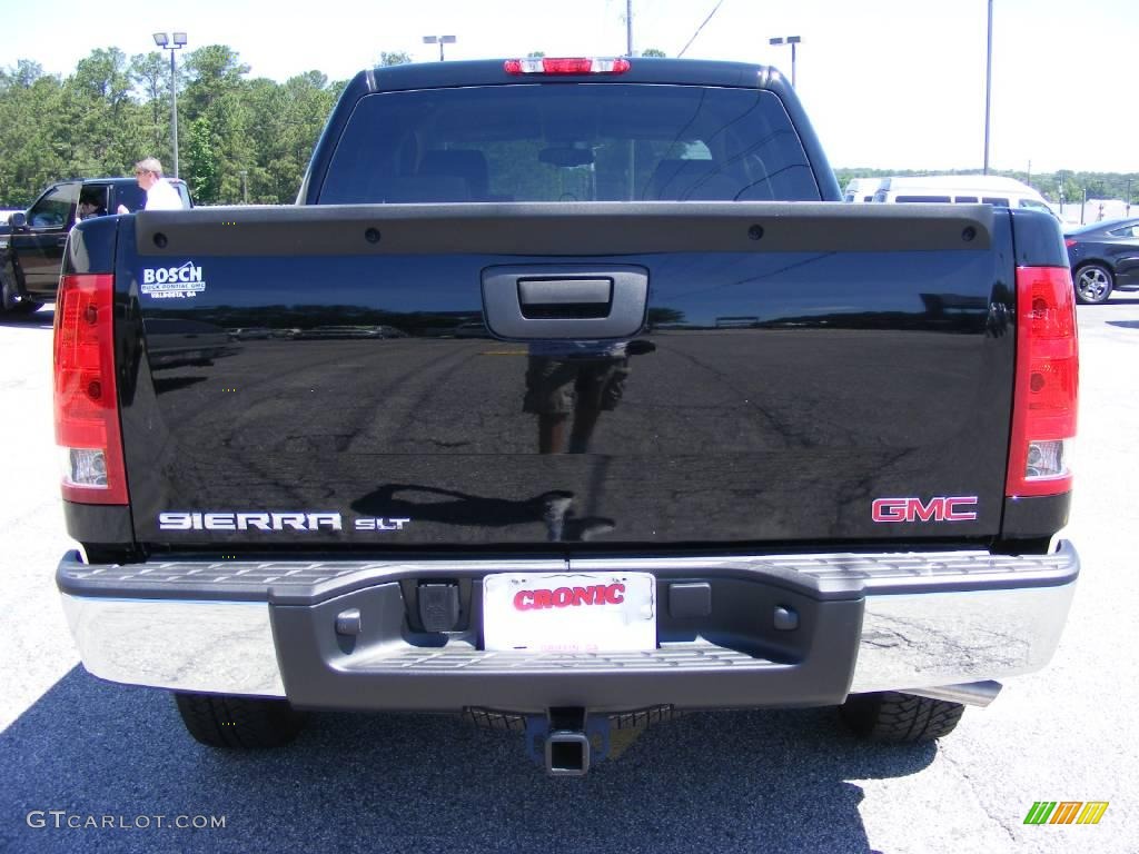 2009 Sierra 1500 SLT Crew Cab 4x4 - Onyx Black / Ebony photo #7