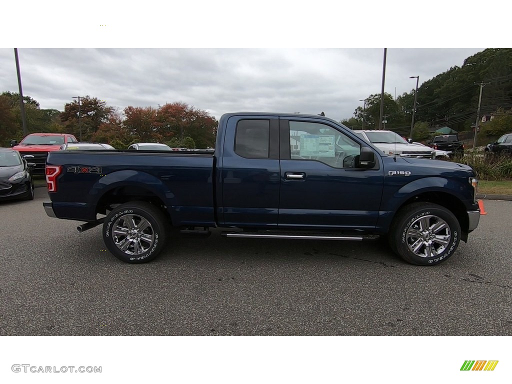 2019 F150 XLT SuperCab 4x4 - Blue Jeans / Earth Gray photo #8