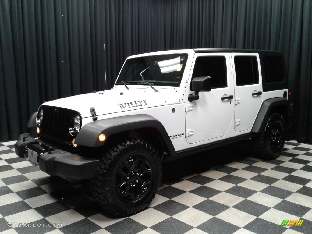 2017 Wrangler Unlimited Willys Wheeler 4x4 - Bright White / Black photo #2