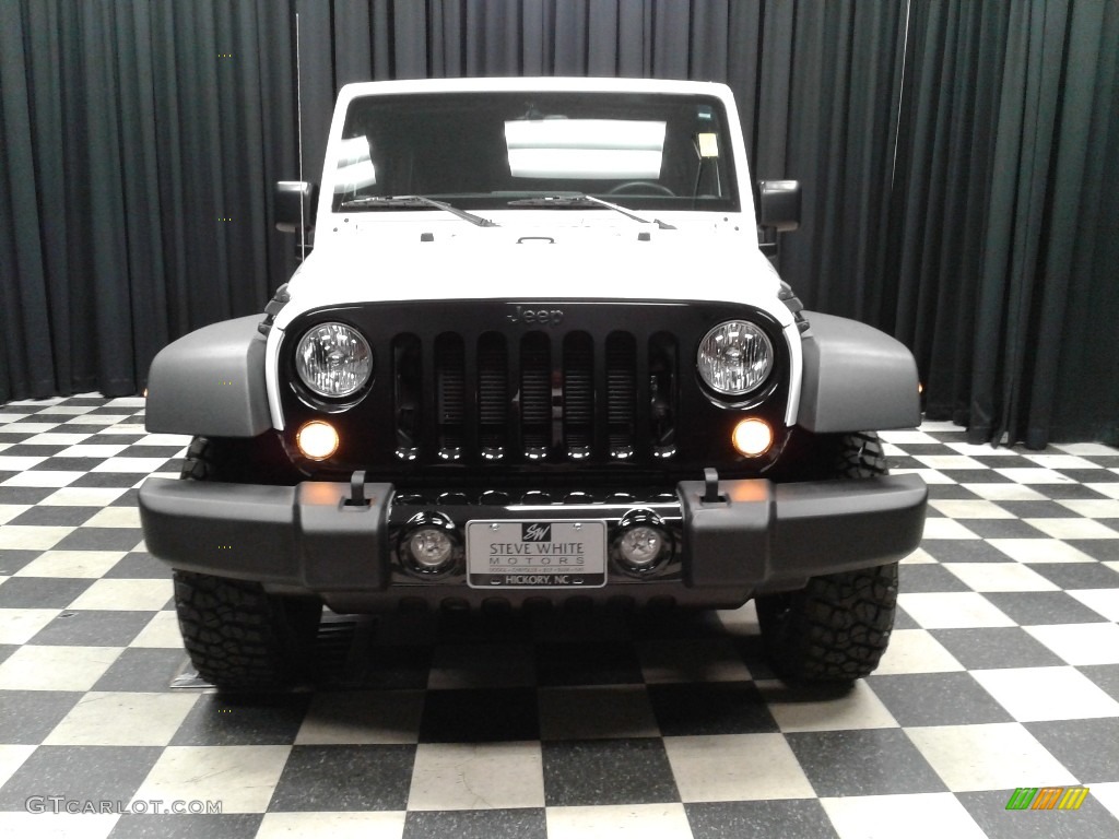 2017 Wrangler Unlimited Willys Wheeler 4x4 - Bright White / Black photo #3