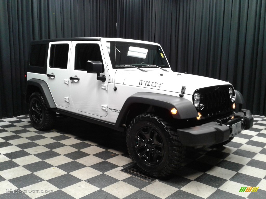 2017 Wrangler Unlimited Willys Wheeler 4x4 - Bright White / Black photo #4