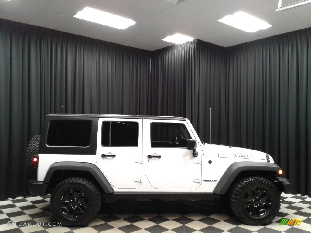 2017 Wrangler Unlimited Willys Wheeler 4x4 - Bright White / Black photo #5