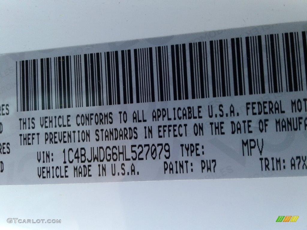 2017 Wrangler Unlimited Willys Wheeler 4x4 - Bright White / Black photo #29