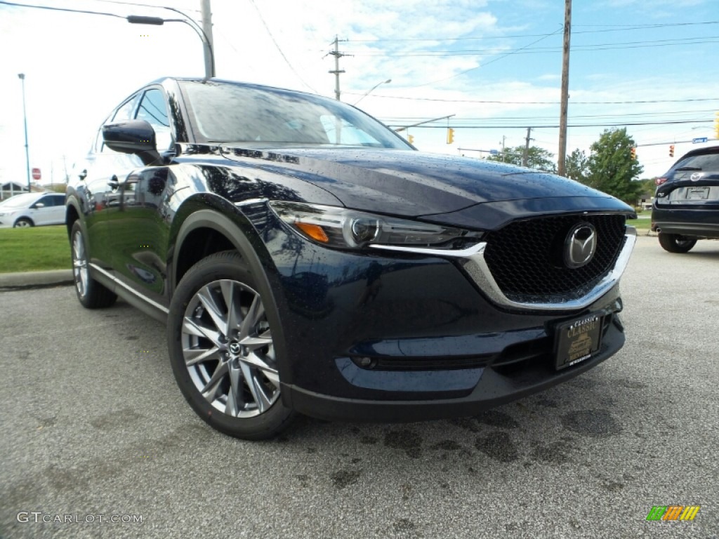 2019 CX-5 Grand Touring AWD - Deep Crystal Blue Mica / Parchment photo #1