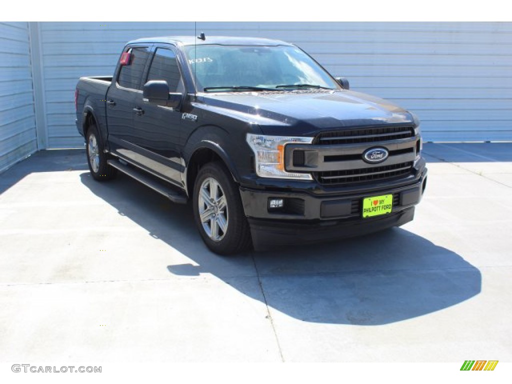 2019 F150 XLT SuperCrew - Agate Black / Black photo #2