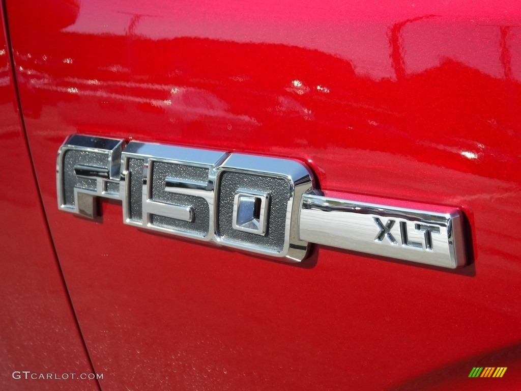 2013 F150 XLT SuperCrew 4x4 - Ruby Red Metallic / Steel Gray photo #6