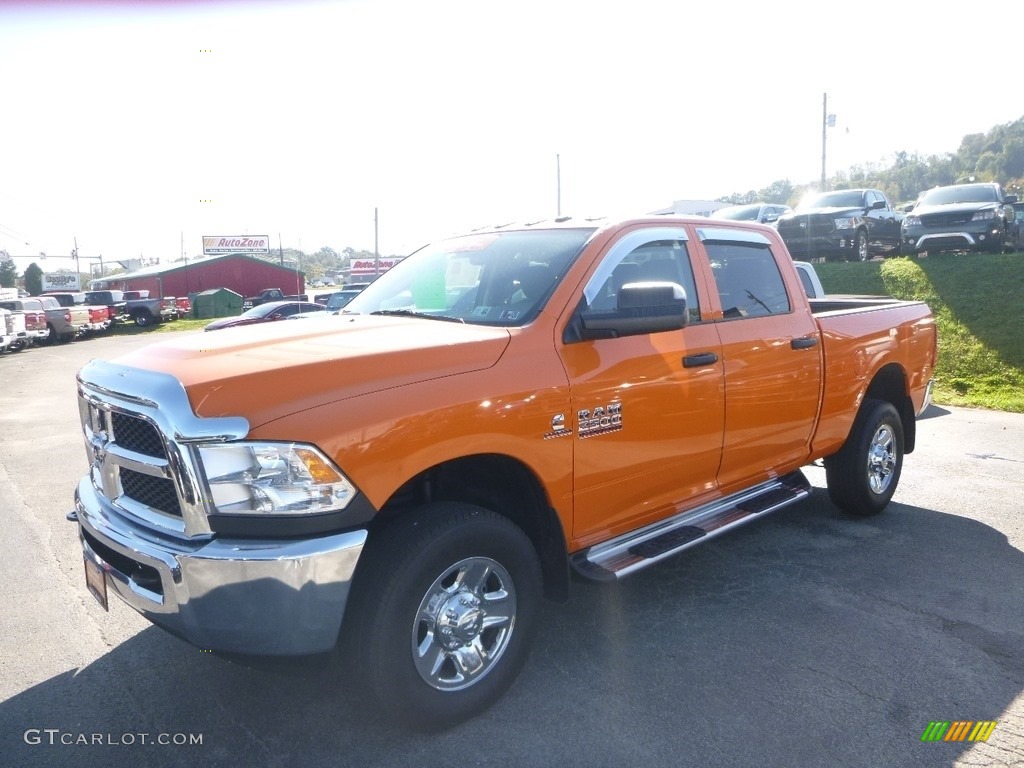 2015 2500 Tradesman Crew Cab 4x4 - Omaha Orange / Black/Diesel Gray photo #1