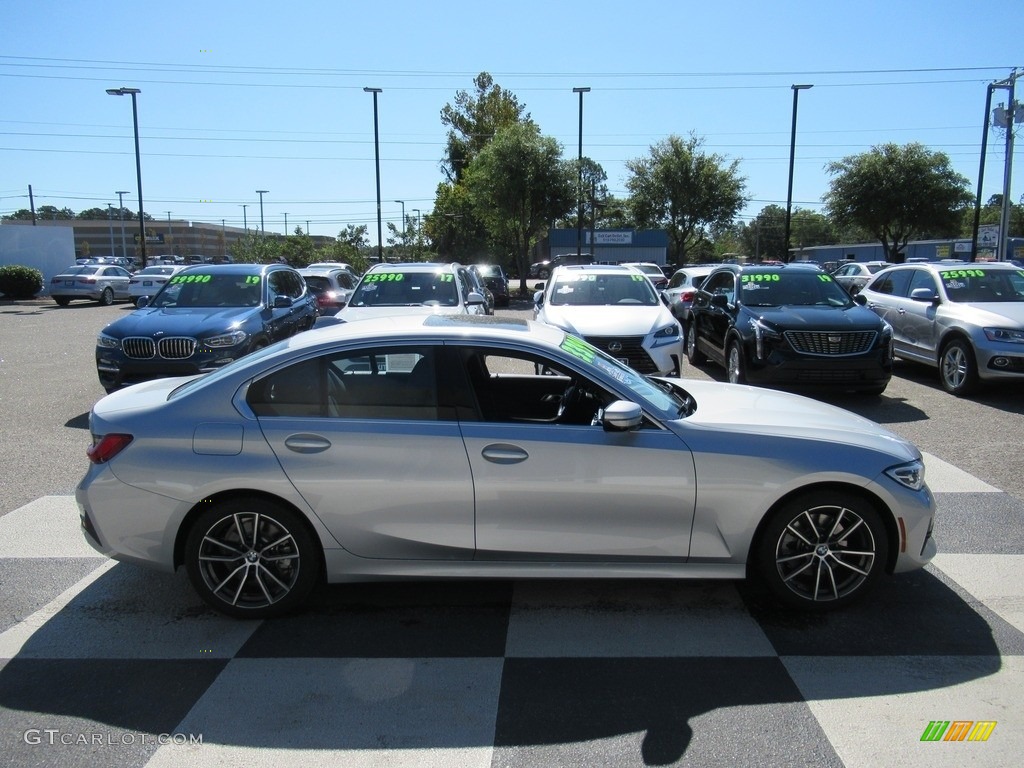 2019 3 Series 330i Sedan - Glacier Silver Metallic / Black photo #3