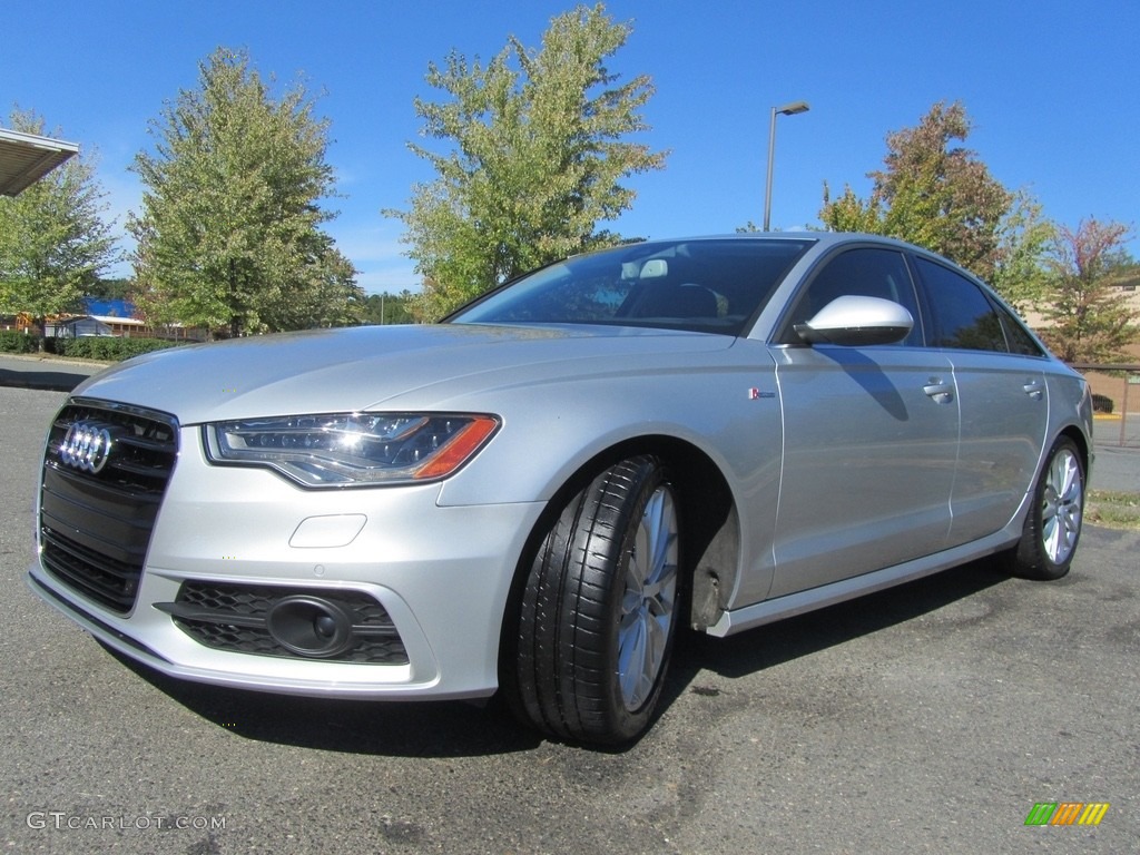 2012 A6 3.0T quattro Sedan - Ice Silver Metallic / Black photo #6