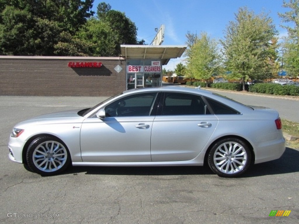 2012 A6 3.0T quattro Sedan - Ice Silver Metallic / Black photo #7