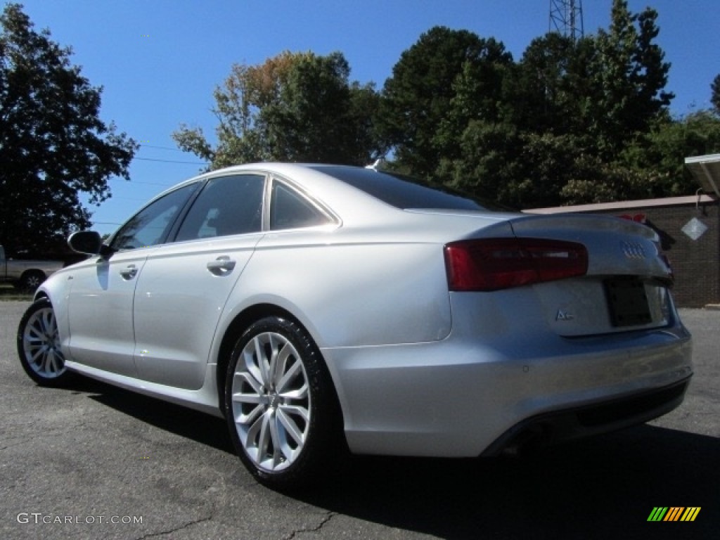 2012 A6 3.0T quattro Sedan - Ice Silver Metallic / Black photo #8