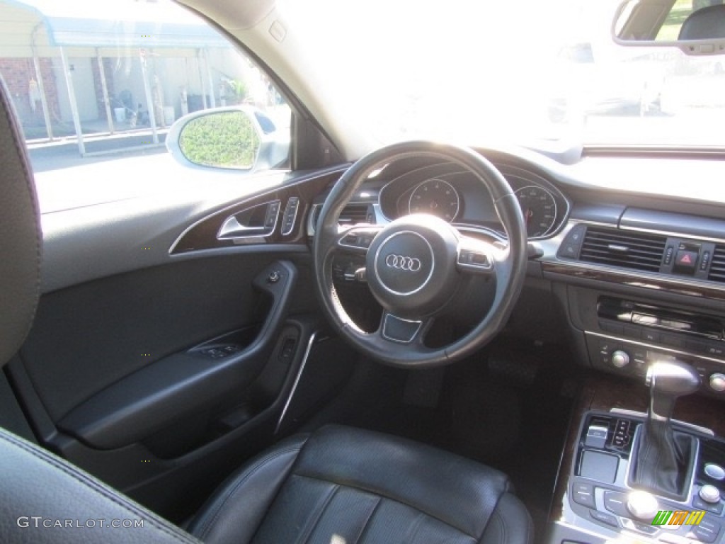 2012 A6 3.0T quattro Sedan - Ice Silver Metallic / Black photo #12