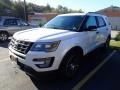 White Platinum 2017 Ford Explorer Sport 4WD