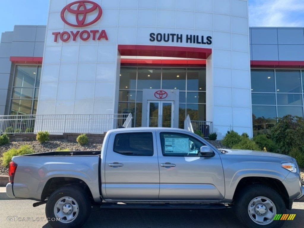 2020 Tacoma SR Double Cab 4x4 - Silver Sky Metallic / Cement photo #3