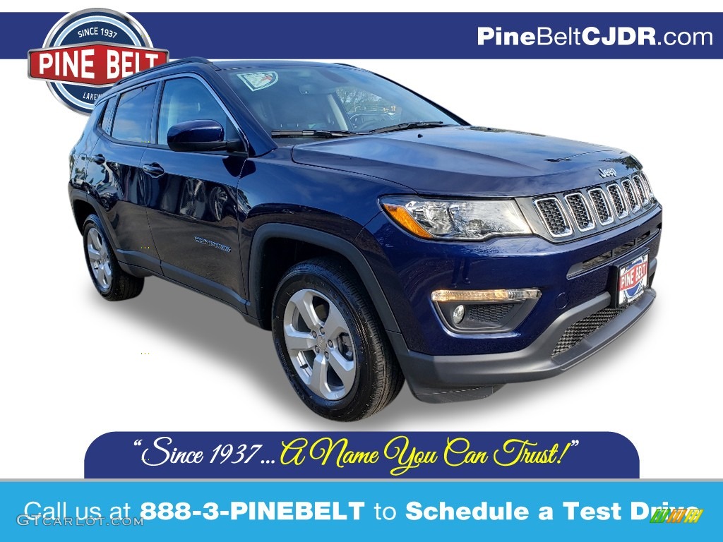 2020 Compass Latitude 4x4 - Jazz Blue Pearl / Black photo #1