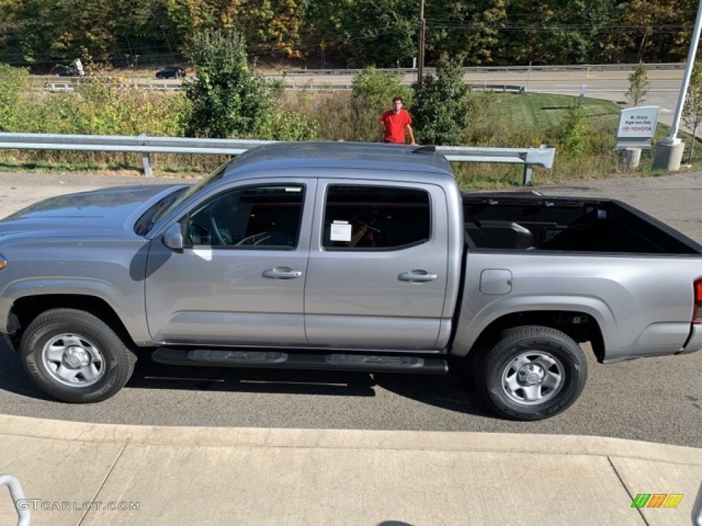2020 Tacoma SR Double Cab 4x4 - Silver Sky Metallic / Cement photo #9