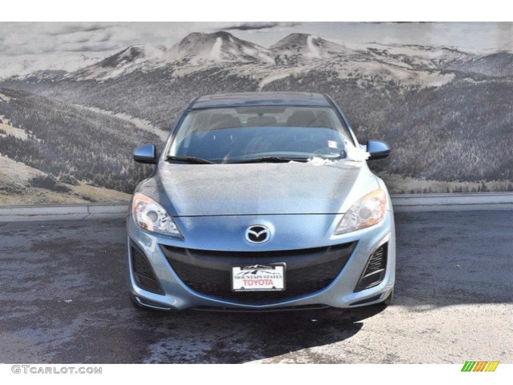 2011 MAZDA3 i Touring 4 Door - Gunmetal Blue Mica / Black photo #4